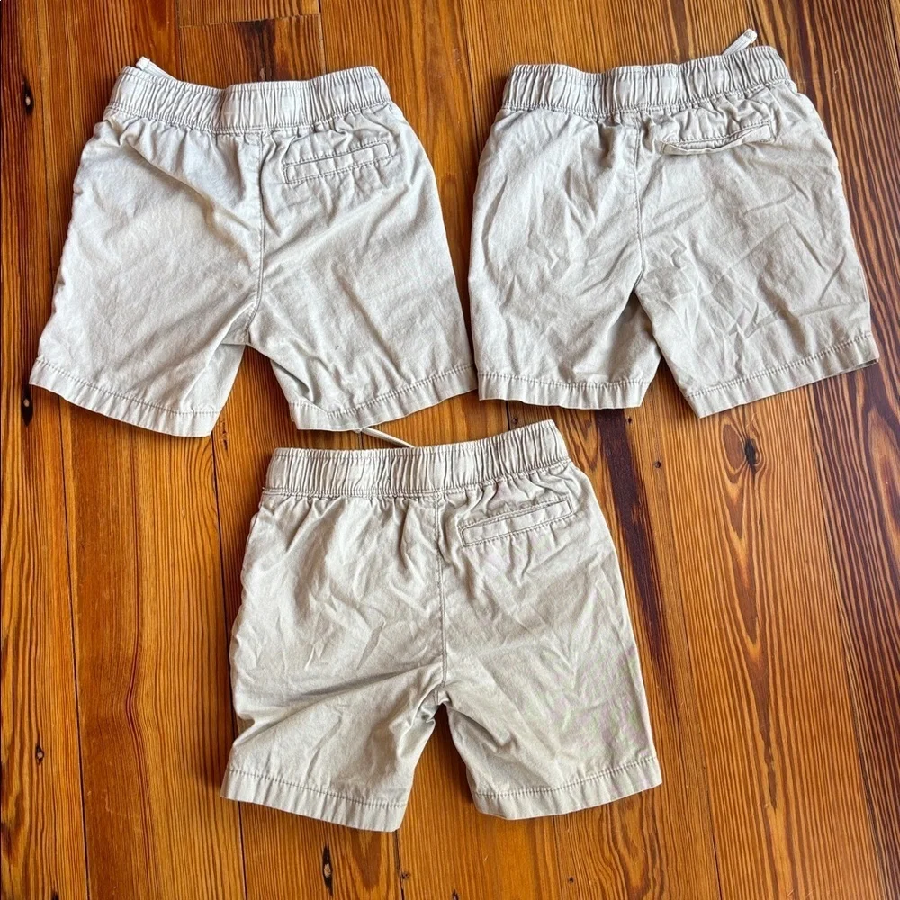 3 Boys Old Navy Tan Shorts Size XS (5)